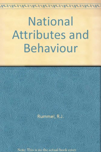 Stock image for National attributes and behavior for sale by Solr Books