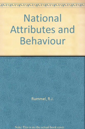 9780803903920: National Attributes and Behaviour