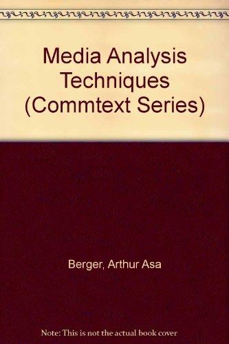 9780803906136: Media Analysis Techniques (Commtext Series)