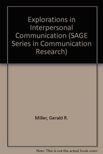 9780803906655: Explorations in Interpersonal Communication (SAGE Series in Communication Research)