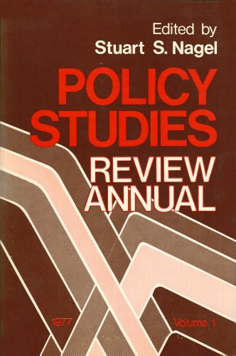 9780803908482: Policy Studies: Review Annual: Volume 1: 001