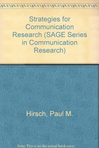 9780803908918: Strategies for Communication Research (SAGE Series in Communication Research)