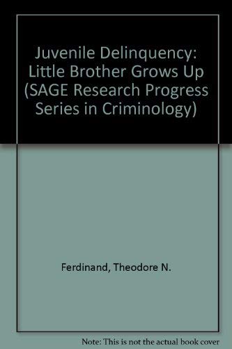 Beispielbild fr Juvenile Delinquency : Little Brother Grows Up zum Verkauf von Better World Books