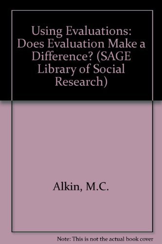 Imagen de archivo de Using Evaluations: Does Evaluation Make a Difference? (SAGE Library of Social Research) a la venta por Irish Booksellers