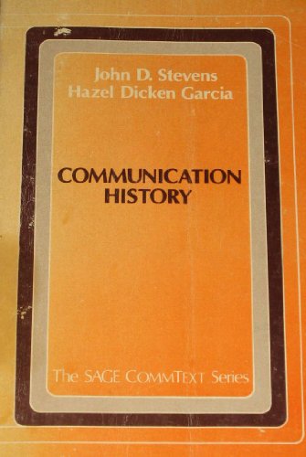 Stock image for Communication History (Commtext Series) for sale by Marissa's Books and Gifts