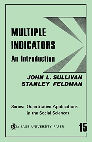 Imagen de archivo de Multiple Indicators: An Introduction (Quantitative Applications in the Social Sciences) a la venta por Wonder Book