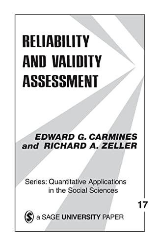 Beispielbild fr Reliability and Validity Assessment (Quantitative Applications in the Social Sciences) zum Verkauf von BooksRun