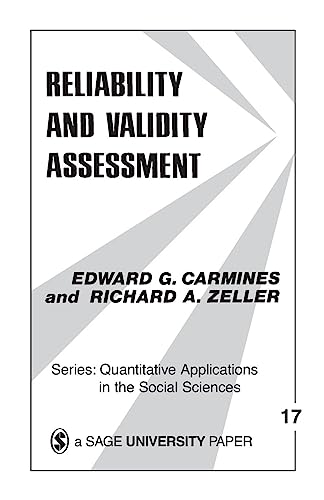 Imagen de archivo de Reliability and Validity Assessment a la venta por Better World Books
