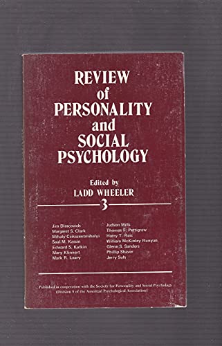 Stock image for Review of Personality and Social Psychology: Volume 1 (The Review of Personality and Social Psychology) for sale by Ergodebooks