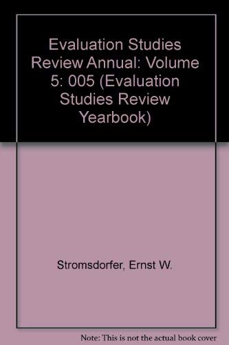 Stock image for Evaluation Studies Review Annual for sale by medimops