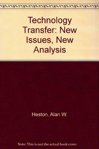9780803917064: Technology Transfer: New Issues, New Analysis