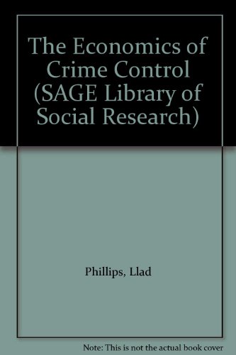 Stock image for The Economics of Crime Control for sale by Virginia Martin, aka bookwitch