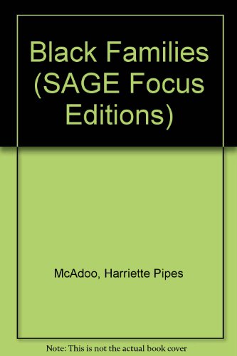 9780803917422: Black Families (SAGE Focus Editions)