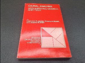 Imagen de archivo de Causal Analysis: Assumptions, Models, and Data (Studying Organizations) a la venta por Irish Booksellers