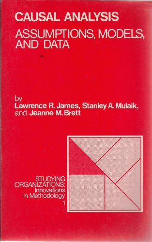 Imagen de archivo de Causal Analysis: Assumptions, Models, and Data (Studying Organizations) a la venta por Irish Booksellers