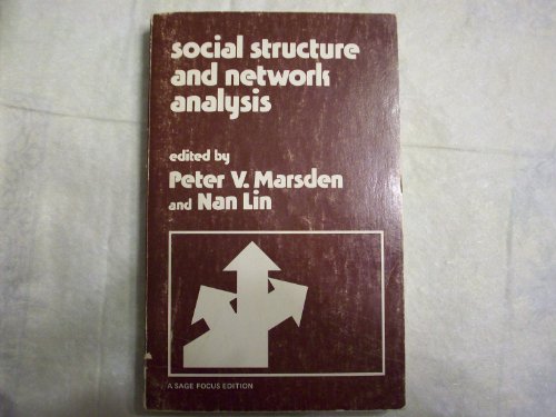 Beispielbild fr Social Structure and Network Analysis (SAGE Focus Editions) zum Verkauf von Open Books