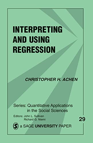 Beispielbild fr Interpreting and Using Regression zum Verkauf von Better World Books