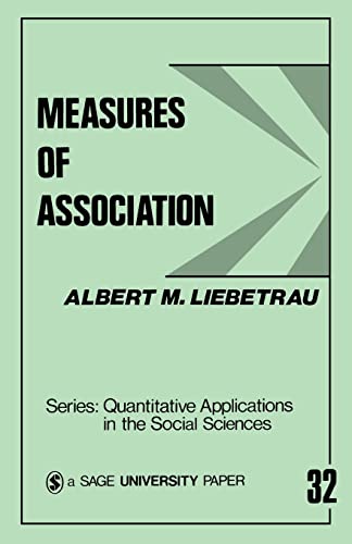 Imagen de archivo de Measures of Association a la venta por Better World Books
