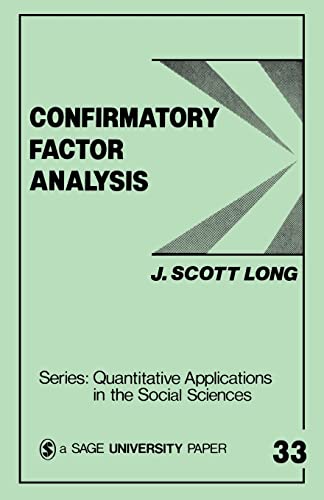 Stock image for Confirmatory Factor Analysis: A Preface to LISREL (Quantitative Applications in the Social Sciences) for sale by SecondSale
