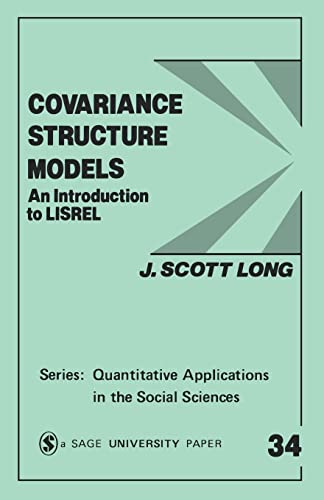 Image d'archives pour Covariance Structure Models Vol. 34 : An Introduction to LISREL mis en vente par Better World Books