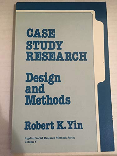 Stock image for Case Study Research: Design and Methods - Applied Social Research Methods Series, Volume 5 for sale by THE OLD LIBRARY SHOP