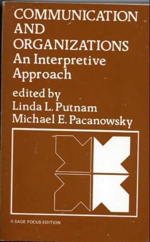 Stock image for Communication and Organizations: An Interpretive Approach (SAGE Focus Editions) for sale by HPB-Red