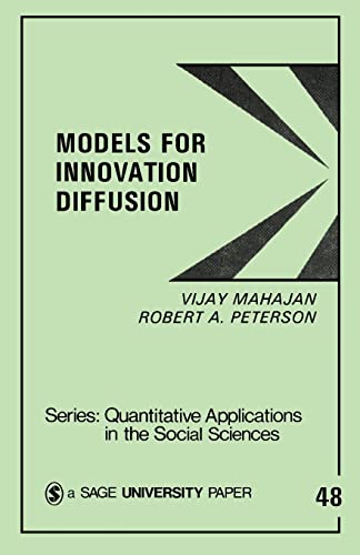 Beispielbild fr Models for Innovation Diffusion zum Verkauf von Better World Books