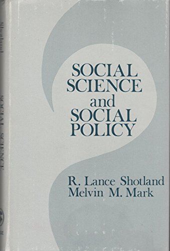 Beispielbild fr Social Science and Social Policy zum Verkauf von Better World Books