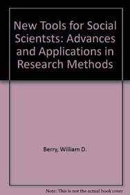Imagen de archivo de New Tools for Social Scientsts: Advances and Applications in Research Methods a la venta por Solr Books