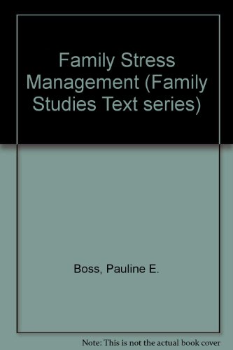Imagen de archivo de Family Stress Management a la venta por Better World Books