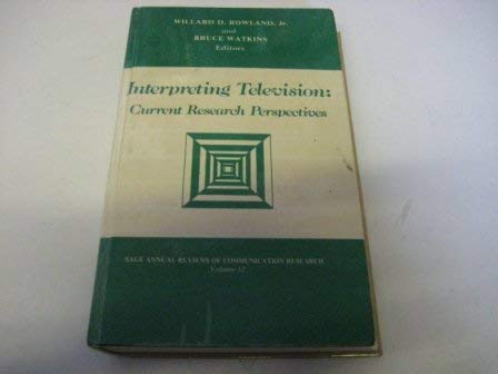 Stock image for Interpreting Television : Current Research Perspectives for sale by Better World Books