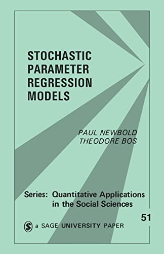 Imagen de archivo de Stochastic Parameter Regression Models a la venta por Alexander's Books