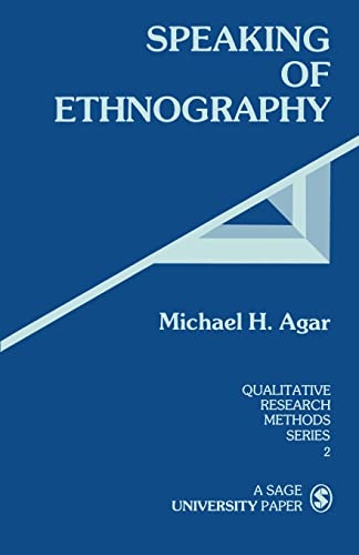 Beispielbild fr Speaking of Ethnography (Qualitative Research Methods) zum Verkauf von BooksRun