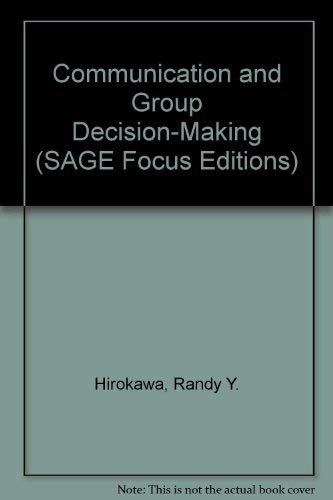 9780803925311: Communication and Group Decision-Making