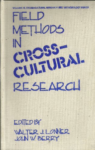 Imagen de archivo de Field Methods in Cross-Cultural Research a la venta por Better World Books