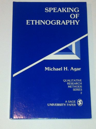 Imagen de archivo de Speaking of Ethnography (Qualitative Research Methods) a la venta por HPB-Red