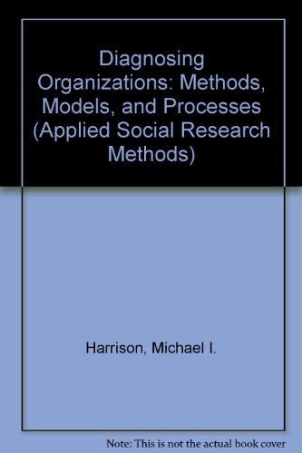 9780803926264: Diagnosing Organizations: Methods, Models, and Processes (Applied Social Research Methods)