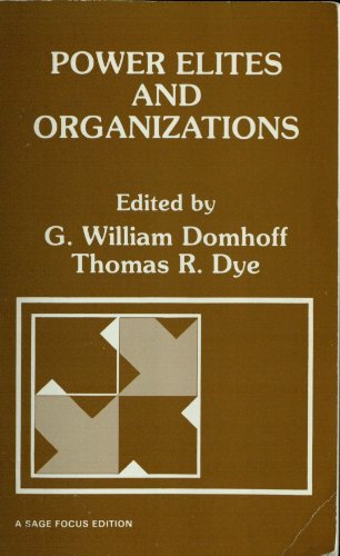 9780803926813: Power Elites in Organizations (SAGE Focus Editions)