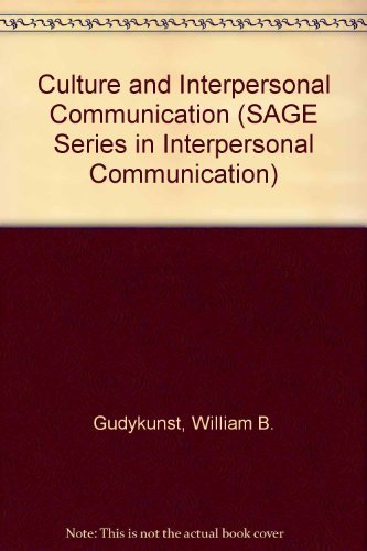 9780803929449: Culture and Interpersonal Communication