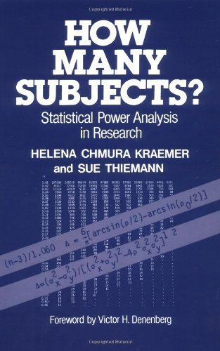 Beispielbild fr How Many Subjects? : Statistical Power Analysis in Research zum Verkauf von Better World Books