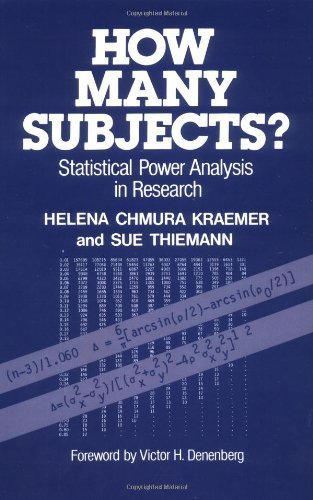 Imagen de archivo de How Many Subjects?: Statistical Power Analysis in Research a la venta por Wonder Book