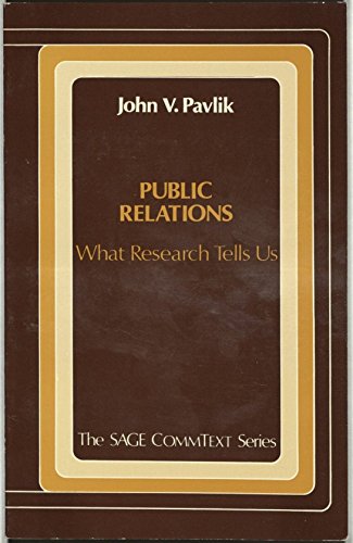Imagen de archivo de Public Relations : What Research Tells Us a la venta por Better World Books