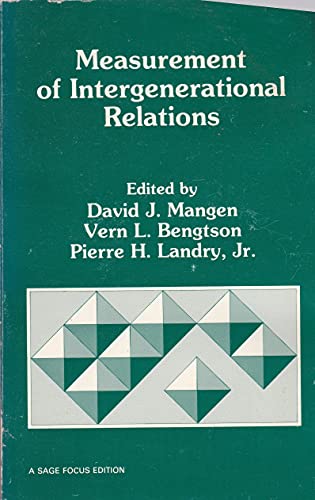 Stock image for Measurement of Intergenerational Relations (SAGE Focus Editions) for sale by Solr Books
