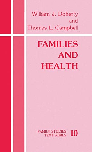 Beispielbild fr Families and Health zum Verkauf von Better World Books