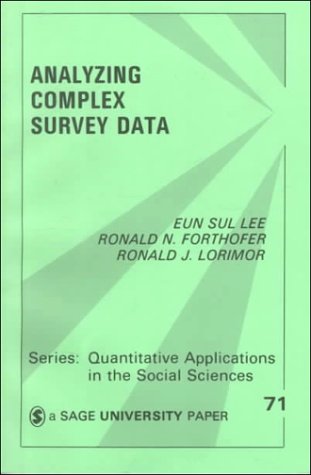Stock image for Analyzing Complex Survey Data for sale by Better World Books