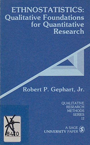 Beispielbild fr Ethnostatistics : Qualitative Foundations for Quantitative Research zum Verkauf von Better World Books