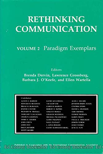 9780803930315: Rethinking Communication: Paradigm Exemplars