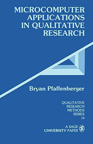 Stock image for Microcomputer Applications in Qualitative Research for sale by Better World Books