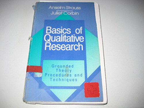 Stock image for Basics of Qualitative Research: Grounded Theory Procedures and Techniques for sale by Goodwill of Colorado