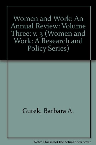 Beispielbild fr Women and Work: An Annual Review zum Verkauf von Ammareal